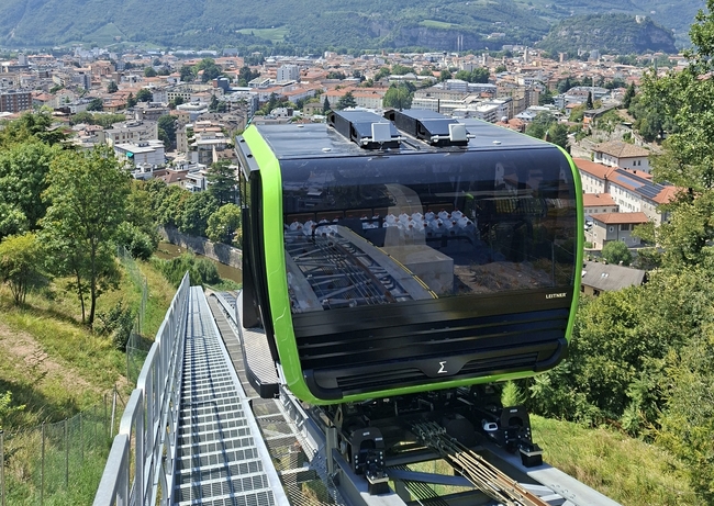 Freie Fahrt Richtung Campus: Schrägaufzug „Galilei – Mesiano“ im Endspurt