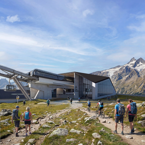 Cervino One - Render: Mittelstation Sommer
