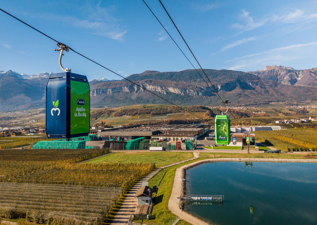 Startschuss für die weltweit erste „Apfelseilbahn“