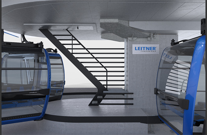 Ascent into the station