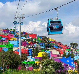 Cablebus 2 gondola lift in Mexico City ready for operation