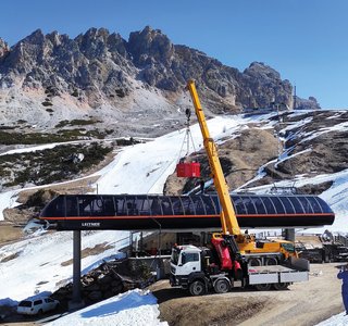 Rénovation innovante du système d'entraînement du téléphérique Dantercepies à Val Gardena