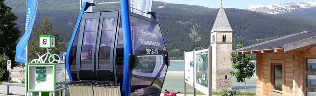 Two new ropeways by the Reschensee lake: All good things are worth waiting for